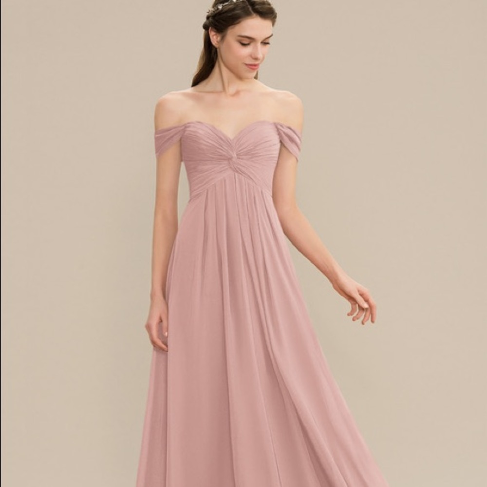 Never worn JJ’s house size 12 dusty rose floor length gown
